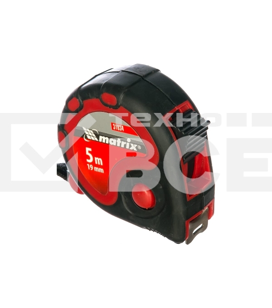 Рулетка Matrix status 3 fixations 5мх19мм двухкомпонентный корпус 3 фиксации ленты