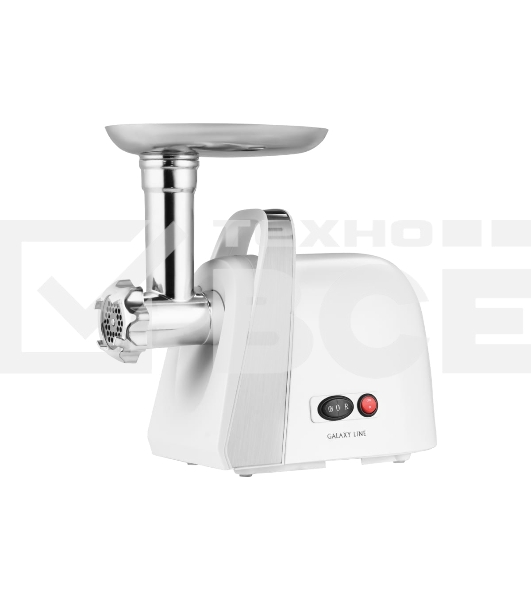 Мясорубка электрическая Galaxy Line GL 2421, белый, 1600 Вт, функция «Реверс»