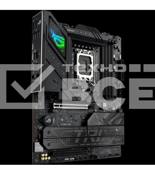 Материнская плата ASUS ROG STRIX B860-F GAMING WIFI, LGA 1851, Intel B860, 4xDDR5, 4xSATA, 4xM.2, 1xPCIe 5.0 x16, 1xPCIe 4.0 x16, 1xDP, 1xHDMI, 1x 2.5Gb LAN, 1xUSB 20Gbps, 1xUSB 10Gbps, 6xUSB-A 5Gbps, 2xUSB 2.0, 3x3.5 мм, 7.1, ATX