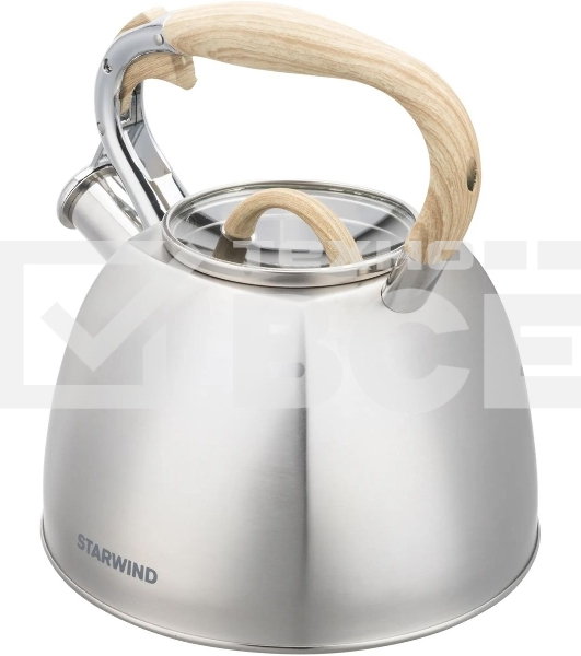Чайник для плиты Starwind Chef Daily 2.8л, серый, металлический (SW-CH1308)
