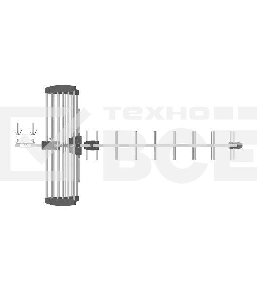 Антенна для телевизора уличная активная Harper ADVB-3277