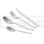 Набор столовых приборов LARA LR10-14/24 ORION 24 пр, зеркальная полировка, остр. вилка, нож для стейка, фото 1