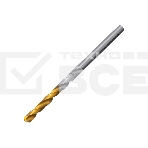 Сверло спиральное по металлу Denzel 4 x 75мм, Р6М5, Golden Tip, фото 1