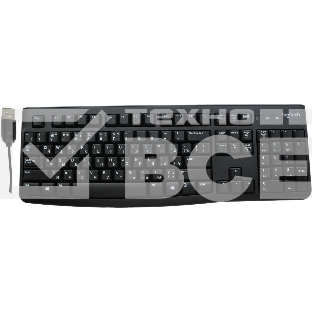Клавиатура проводная Logitech K120 for business, USB черный (неоригинальная гравировка)