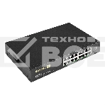 Коммутатор неуправляемый ExeGate EDGS-1016D (16-портовый гигабитный UTP 10/100/1000 Base-T, металлический корпус, с возможностью установки в стойку, с функцией энергосбережения (EEE)), фото 1