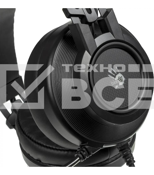 Гарнитура проводная с микрофоном A4 Bloody G525 черный 2м мониторные оголовье (G525 BLACK)