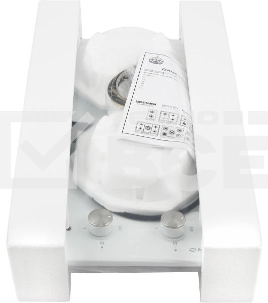 Электрическая варочная панель Maunfeld EEHE.32.4W, конфорок: 2 шт., эмаль, независимая, белый