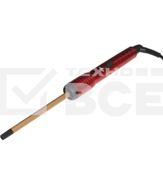 Щипцы для завивки волос Sinbo SHD 7077 красный/золотистый, 10 мм, 200 °C, 1 режим