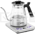 Чайник электрический Kitfort КТ-8707 0.8л. 1300Вт нержавеющая сталь/черный корпус: Металл/стекло/пластик, фото4