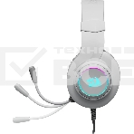 Гарнитура Redragon Hylas белая, проводная, USB / 2 x mini jack 3.5 мм, подсветка, фото4