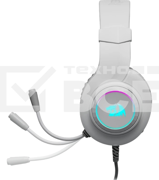Гарнитура Redragon Hylas белая, проводная, USB / 2 x mini jack 3.5 мм, подсветка