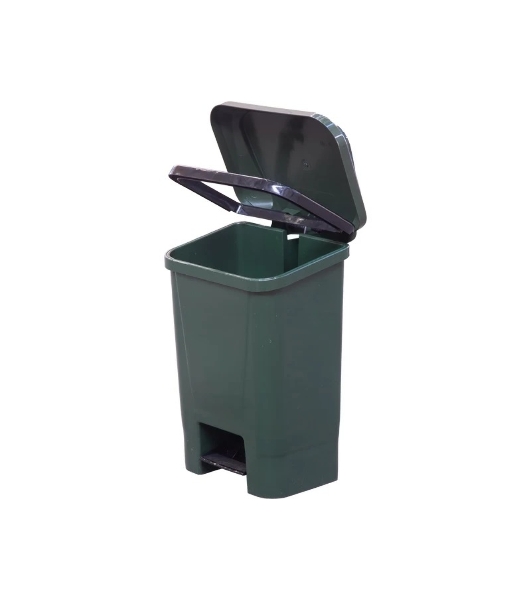 Мусорный контейнер полимерный ТАРА.РУ МКТ 30 зеленый 30л., в комплекте, с педалью, с пакетодерж. 36517