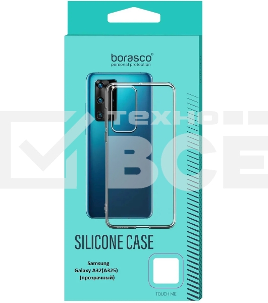 Чехол (клип-кейс) BoraSCO для Samsung Galaxy A32 прозрачный (39874)