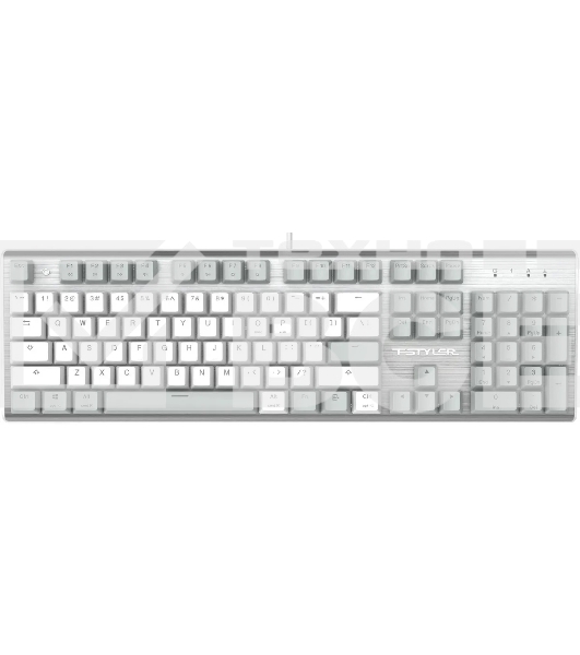 Клавиатура A4Tech Fstyler FS100 Neon проводная, USB, серый/белый