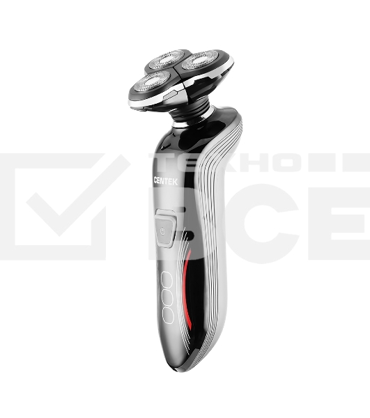 Бритва Centek CT-2159 (черн/хром) 3 плавающие головки, аккумулятор+работа от сети, Li-Ion600мАч