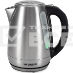 Чайник электрический Hyundai HYK-S8408 1.7л. 2200Вт серебристый матовый/черный (корпус: нержавеющая сталь), фото 1