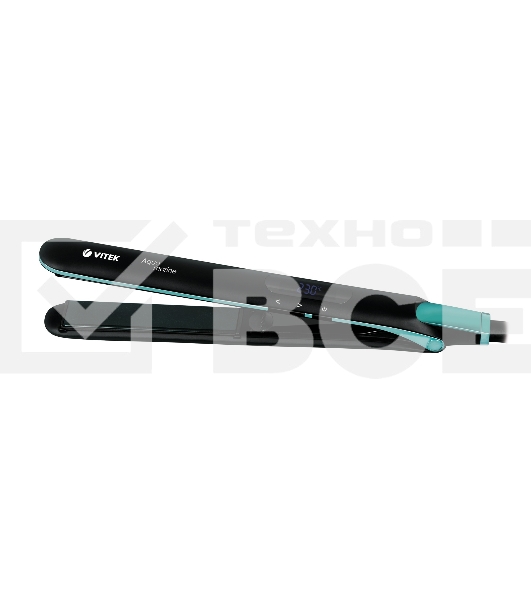 Выпрямитель Vitek VT-1335 58Вт черный/бирюзовыймакс.темп.:230С покрытие:керамико-турмалиновое