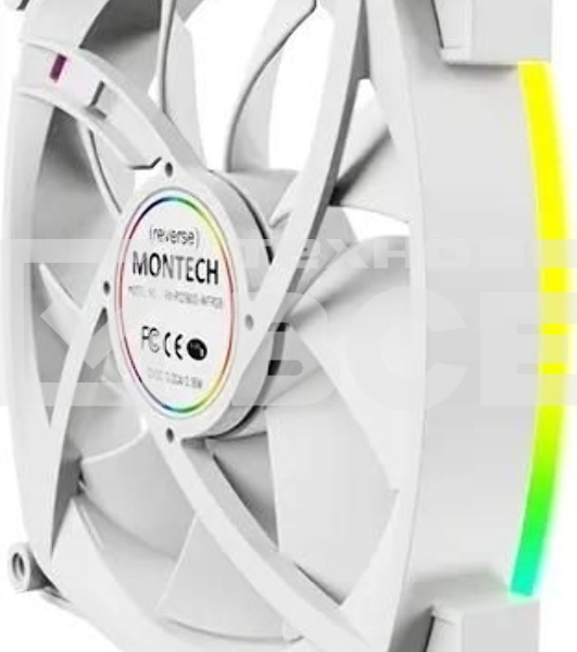 Вентилятор для корпуса MONTECH RX120 PWM белый, 120 мм, 1600 об/мин, 27 дБ, 4 pin