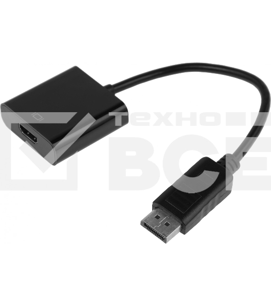 Кабель-переходник аудио-видео Premier H105 DisplayPort (m)/HDMI (f) 0.15м. черный (A3378)