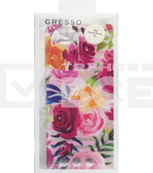 Чехол (клип-кейс) Gresso Air, для Xiaomi Poco F3, прозрачный/рисунок [gr17aaae9710]