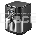 Аэрогриль Endever Skyline AF-130, черный/стальной, мощность 1800 Вт, объем 6 л, 7 авторежимов, температура 40-200 С, 1 шт/уп., фото 1