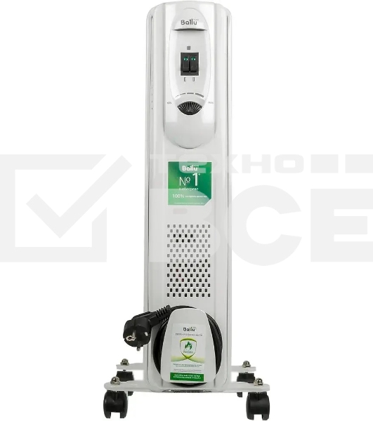 Обогреватель масляный Ballu Comfort BOH/CM-09WDN (9 секций) белый, 2000 Вт, 25 м2, термостат