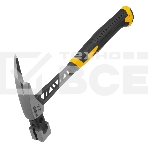 Молоток кровельщика Denzel 600 г, цельнокованый, боек с магнитом, двухкомп. обрезин. рук-ка, фото2