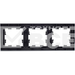 Рамка 3-мест. IEK BRITE РУ-3-БрС сталь, фото3