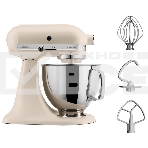 Настольный миксер с откидным блоком KitchenAid 5KSM125EMH Artisan 4.8 л, кремовый, фото3