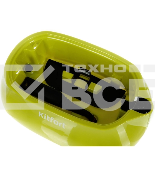 Пароочиститель напольный Kitfort КТ-9102-2 черный/салатовый