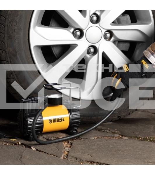 Компрессор автомобильный Denzel AC-37, 12 В, 7 атм 37 л/мин, 58055