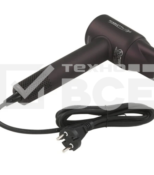 Фен Scarlett SC-HD70I43 фиолетовый, 1600 Вт, ионизация