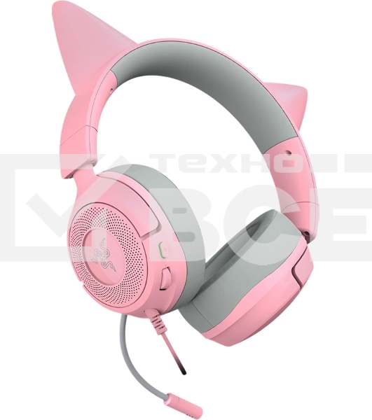 Гарнитура Razer Kraken Kitty V3 X розовый, проводная, 3.5 мм