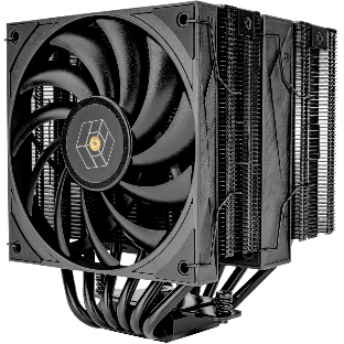 Устройство охлаждения (кулер) Thermalright Royal Knight 120 Soc-AM5/AM4/1200/1700/1851 черный 4-pin 28.4dB Al+Cu Ret (RK120-BL)