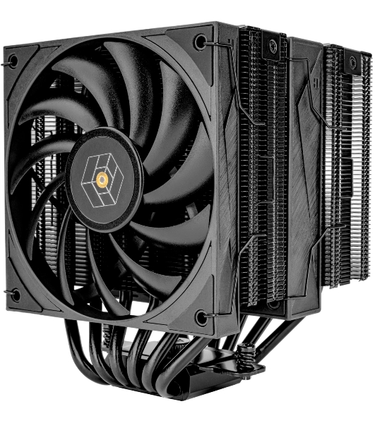 Устройство охлаждения (кулер) Thermalright Royal Knight 120 Soc-AM5/AM4/1200/1700/1851 черный 4-pin 28.4dB Al+Cu Ret (RK120-BL)