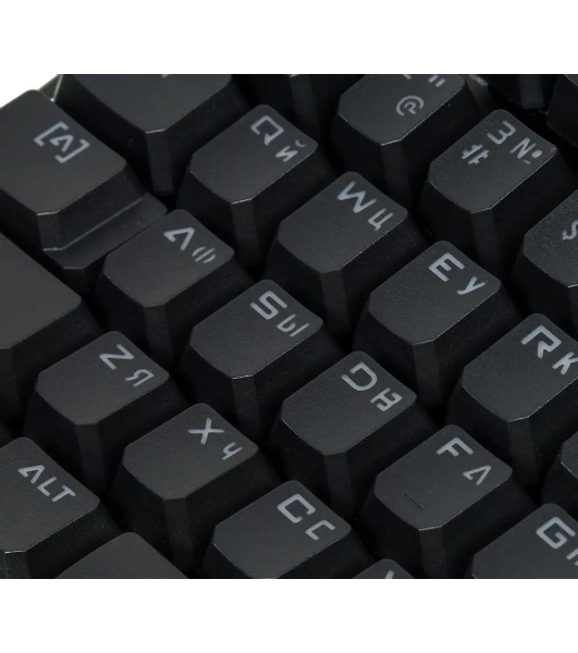 Клавиатура проводная A4 B975 механическая черный USB Gamer LED (подставка для запястий)