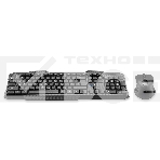 Клавиатура + мышь Оклик 205MK клав:черный мышь:черный USB беспроводная, фото 1