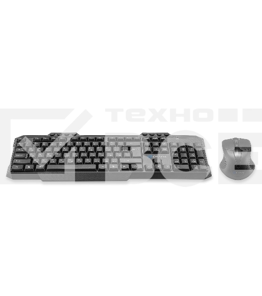 Клавиатура + мышь Оклик 205MK клав:черный мышь:черный USB беспроводная
