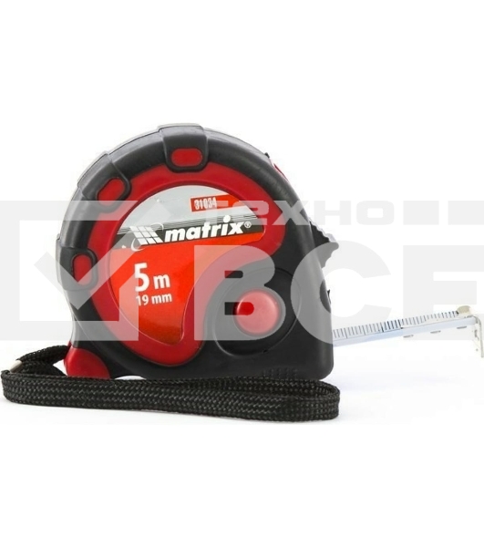 Рулетка Matrix status 3 fixations 5мх19мм двухкомпонентный корпус 3 фиксации ленты