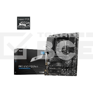 Материнская плата MSI PRO B760-P DDR4 II, LGA 1700, Intel B760, 4xDDR4, 4xSATA, 2xM.2, 1xPCIe 4.0 x16, 1xPCIe 4.0 x4, 3xPCIe 3.0 x1, 1xHDMI, 1xDP, 1x 2.5Gb LAN, 2xUSB-A 2.0, 2xUSB-A 3.2 Gen 1, 1xUSB-C 3.2 Gen 2, 5x3.5 мм, 7.1, ATX
