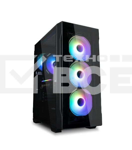 Компьютерный корпус MidiTower Zalman I3 NEO TG Black (ATX, front mesh, TG window, USB2.0 x1, USB3.0x2, 4x120mm RGB fan, без БП) (I3 NEO TG Black)