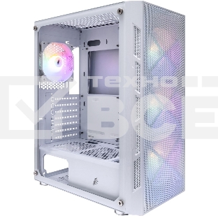 Компьютерный корпус 1STPLAYER FIREBASE XP White / ATX / 4x120mm LED fans / XP-WH-4F1-W