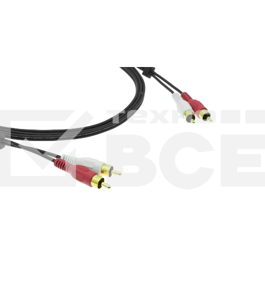 Кабель Kramer C-2RAM/2RAM-3, 2 RCA на 2 RCA (Вилка - Вилка), 0,9м, 95-0202003
