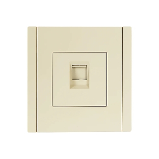 Розетка компьютерная IEK FORTE&PIANO FP432 RJ45 кат.5E ваниль