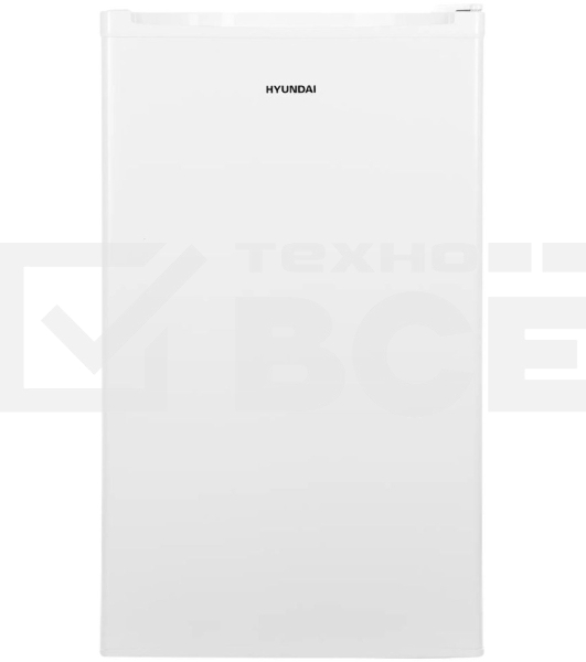 Холодильник Hyundai CO10041H белый однокамерный 76/9 л морозилка сверху, ручное размораживание