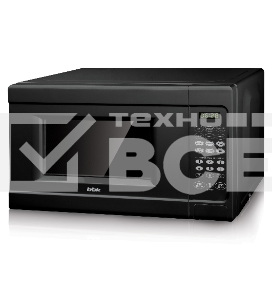 Микроволновая печь BBK 20MWS727SB чёрный, 20 л, 700 Вт, переключатели - сенсор