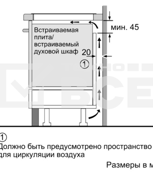 Индукционная варочная панель Bosch PUG61KAA5E черный