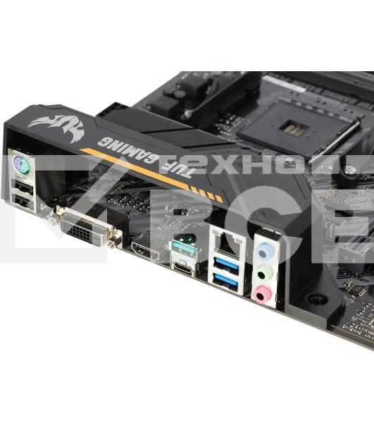 Материнская плата ASUS TUF GAMING B450M-PLUS II, AM4, AMD B450, 4xDDR4, 6xSATA, 1xM.2, 1xPCIe 3.0 x16, 1xPCIe 2.0 x16, 1xPCIe x1, 1xHDMI, 1xDVI-D, 1x 1Gb LAN, 2xUSB-A 3.2 Gen 1, 1xUSB-A 3.2 Gen 2, 2xUSB-A 2.0, 1xUSB-C 3.2 Gen 1, 3x3.5 мм, 7.1, mATX