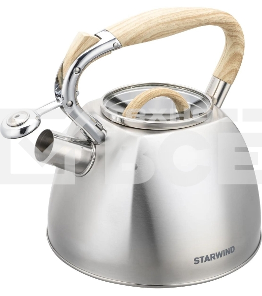 Чайник для плиты Starwind Chef Daily 2.8л, серый, металлический (SW-CH1308)