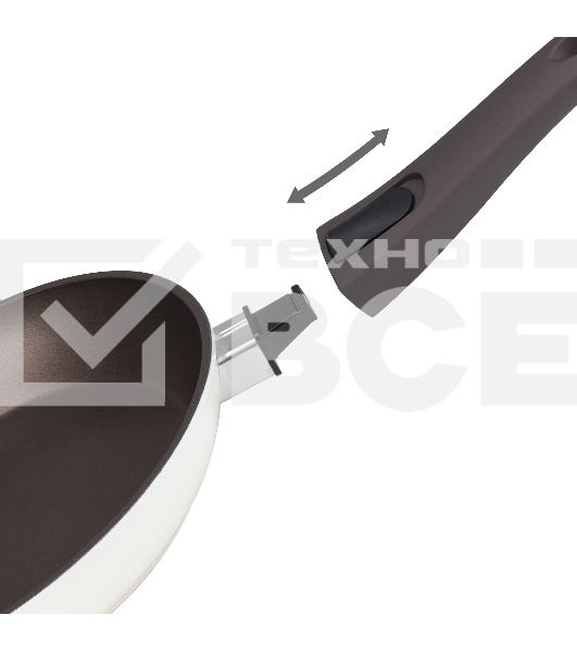 Сковорода TalleR TR-44105 Хюгге 24 см со съемной ручкой